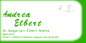 andrea elbert business card